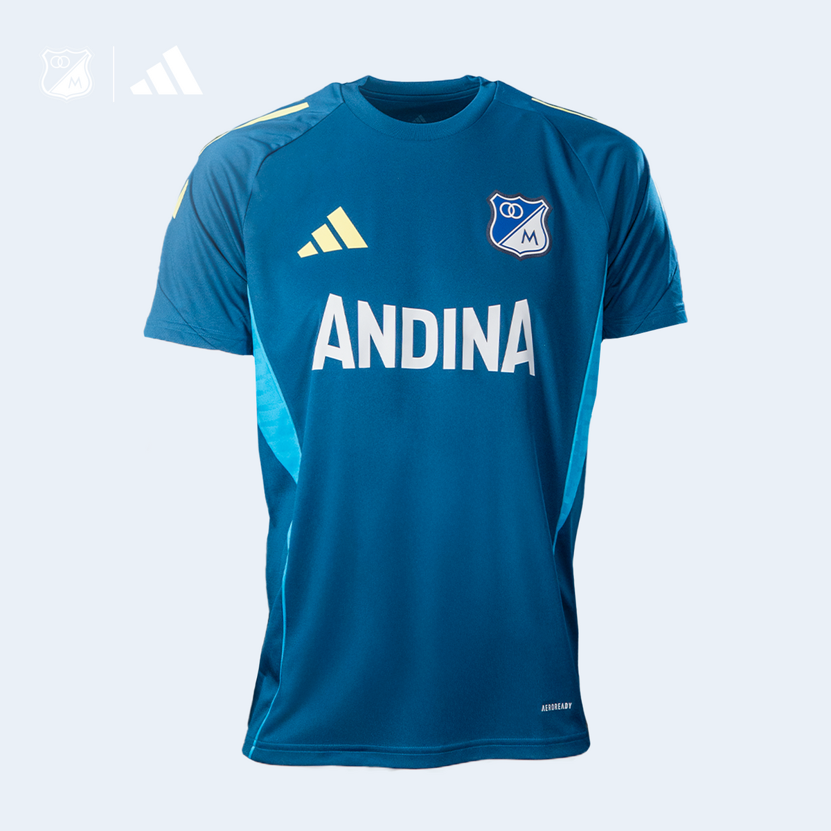 Camiseta Entreno MC Adidas 2025 – Tienda Oficial Millonarios FC