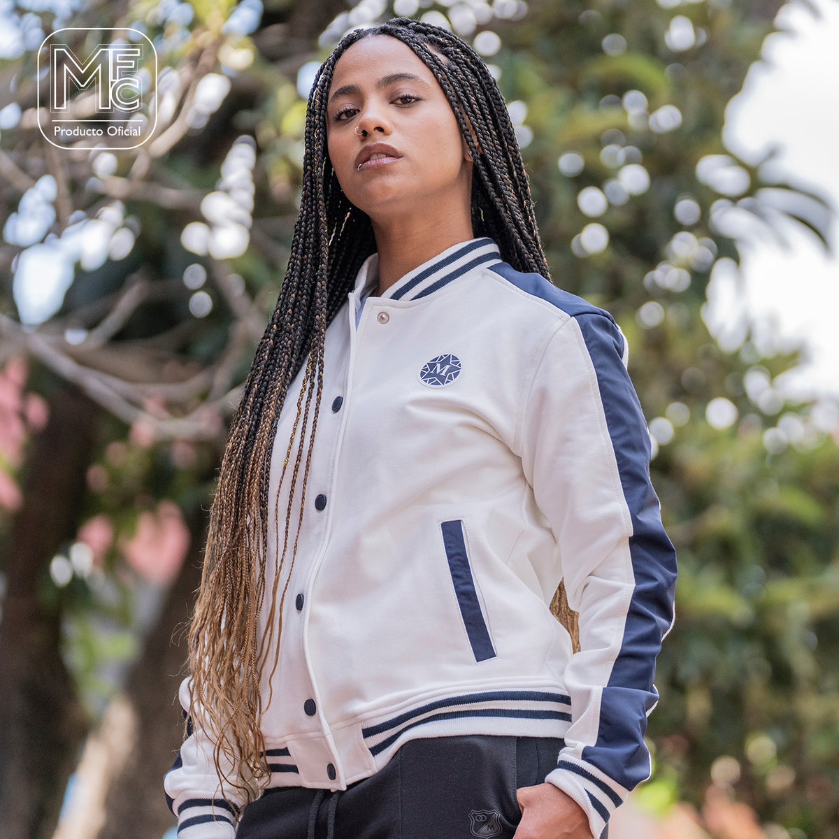 chaqueta beisbolera mujer