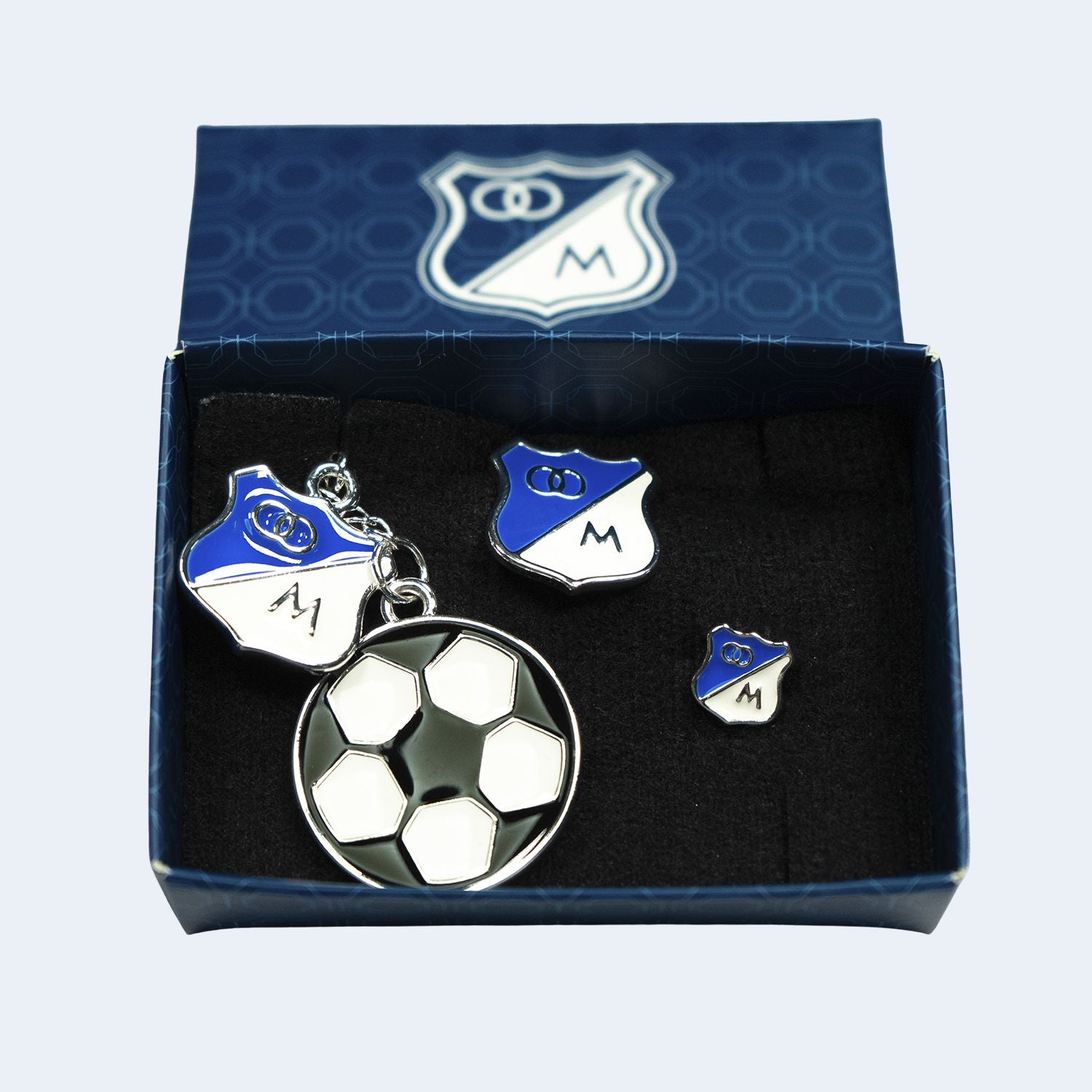 Set Llavero Balón + Pines MFC