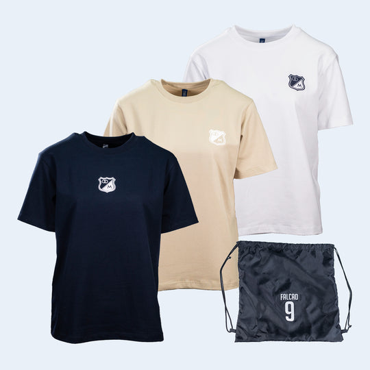 Camiseta Dama Pack X3 + Tula MFC