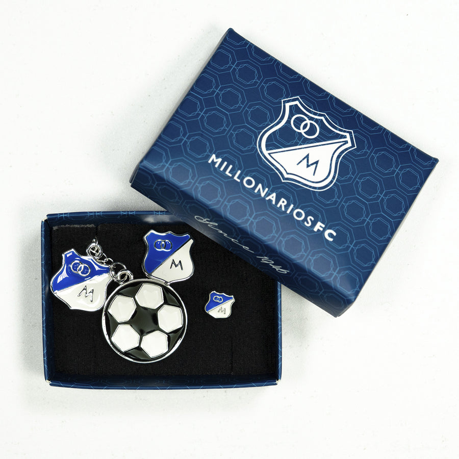 Set Llavero Balón + Pines MFC
