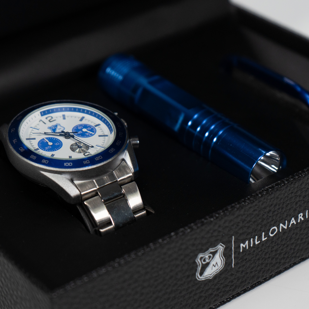 Set Reloj Hombre Llavero Linterna MFC