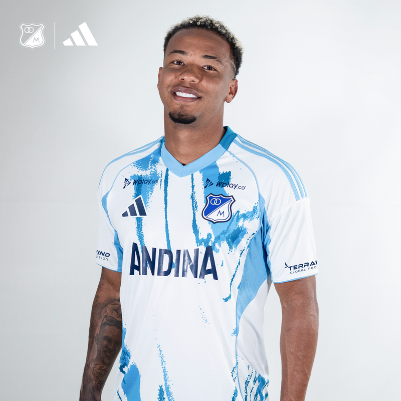 Camiseta Visitante Hombre Adidas 2025 – Tienda Oficial Millonarios FC